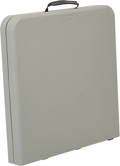 Office Star Products 4-Foot Height-Adjustable Folding Resin Table Light Gray